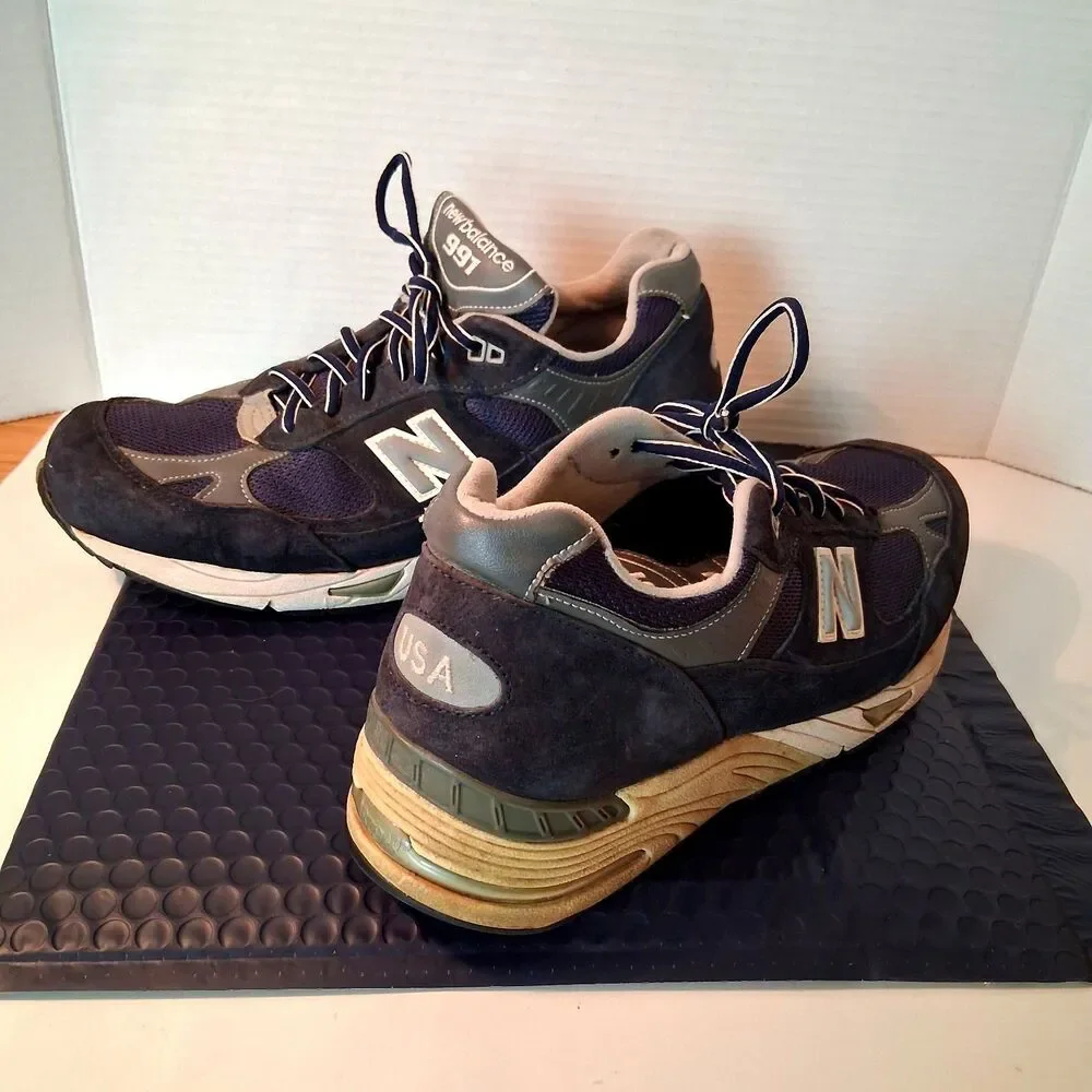 Vintage New Balance 991 Mens Size 10 EEEE Sneaker M991NV USA Check Photos